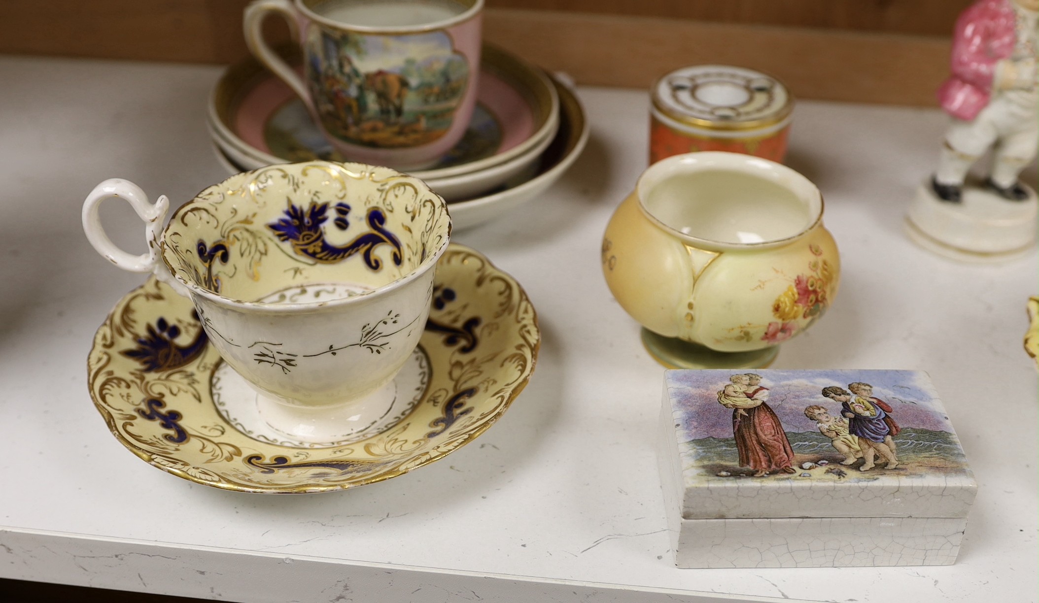 A group of 19th century English porcelain